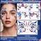 6Pcs Independence Day Temporary Tattoos, Patriotic Glitter Face Stickers